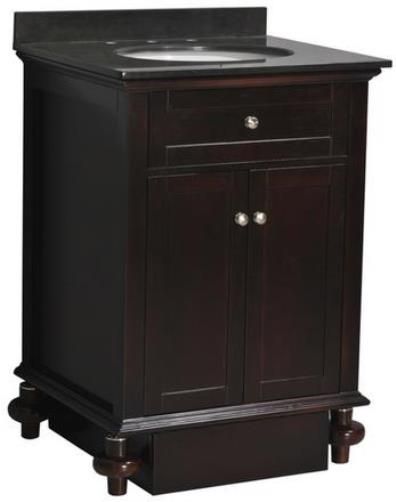 Belmont Dcor ST14-30 Huntington Bathroom Vanity, Two doors with soft-closing hinges, Separate back splash design, Heat and scratch resistant granite with single undermounted ceramic basin, CARB Compliant, Vanity Size 31 x 22 x 35 inch, UPC 816606012855 (ST1430 ST1430 ST-14-30 ST-1430 ST 14-30)