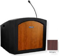 Amplivox ST3240 Pinnacle Tabletop Lectern Non-Amplified, Mahogany; Ready to add a sound system or plug into a house system; Built-in 21" electret condenser gooseneck mic picks up your voice from up to 20" away; Built-in XLR chassis connector allows you to connect to your in-house sound system; Digital clock timer and LED light; UPC 734680832414 (ST3240 ST3240MH ST3240-MH ST-3240-MH AMPLIVOXST3240 AMPLIVOX-ST3240MH AMPLIVOX-ST3240-MH) 