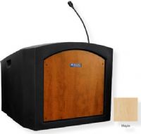 Amplivox ST3240 Pinnacle Tabletop Lectern Non-Amplified, Maple; Ready to add a sound system or plug into a house system; Built-in 21" electret condenser gooseneck mic picks up your voice from up to 20" away; Built-in XLR chassis connector allows you to connect to your in-house sound system; Digital clock timer and LED light; UPC 734680832476 (ST3240 ST3240MP ST3240-MP ST-3240-MP AMPLIVOXST3240 AMPLIVOX-ST3240MP AMPLIVOX-ST3240-MP) 