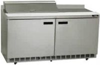 Delfield ST4460N-8 Refrigerated Sandwich Prep Table with 4" Backsplash, 12 Amps, 60 Hertz, 1 Phase, 115 Volts, 8 Pans - 1/6 Size Pan Capacity, Doors Access, 20.2 cu. ft. Capacity, Swing Door Style, Solid Door, 1/2 HP Horsepower, 2 Number of Doors, 2 Number of Shelves, Air Cooled Refrigeration, Counter Height Style, Standard Top, 36" Work Surface Height, 60" Nominal Width, 60.13" W x 10" D Cutting Board, UPC 400010733514 (ST4460N-8 ST4460N 8 ST4460N8) 