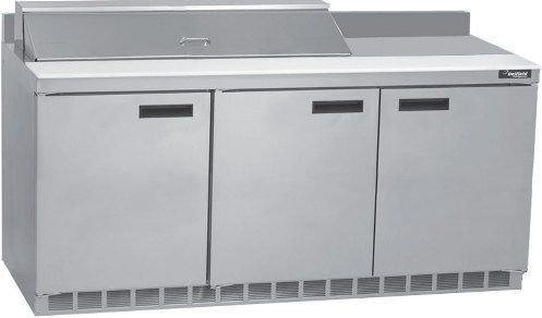 Delfield ST4472N-18M Mega Top Refrigerated Sandwich Prep Table with 4