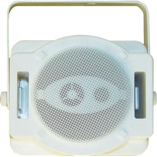 OWI ST73-W Satellite Speaker, Patio Blaster, 3-Way, 2.5/5/10/15W, FR 80Hz - 20kHz, White (Each) (ST73 W, ST73W, ST73)