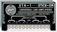 RDL STA-1 Stick On Series Dual Balanced Unbalanced Line Amplifier From -12 to 20 dB Gain, Up to 20 dB gain in an audio line, Conversion from balanced to unbalanced, Conversion from unbalanced to balanced, Conversion from high to low impedance, Conversion from low to high impedance, Bridge an audio line feed, UPC 784731100153 (STA1 ST-A1 S-T-A1 RDLS-TA1 RDLST-A1 RDLS-T-A1) 