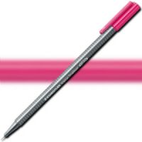 Staedtler 334-20 Triplus, Fineliner Pen, 0.3 mm Magenta; Slim and lightweight with a 0.3mm superfine, metal-clad tip. Ergonomic, triangular-shaped barrel for fatigue-free writing; Dry-safe feature allows for several days of cap-off time without ink drying out; Acid-free; Dimensions 6.3" x 0.35" x 0.35"; Weight 0.1 lbs; EAN 4007817334225 (STAEDTLER33420 STAEDTLER 334-20 FINELINER ALVIN 0.3mm MAGENTA) 