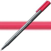 Staedtler 334-23 Triplus, Fineliner Pen, 0.3 mm Bordeaux; Slim and lightweight with a 0.3mm superfine, metal-clad tip; Ergonomic, triangular-shaped barrel for fatigue-free writing; Dry-safe feature allows for several days of cap-off time without ink drying out; Acid-free; Dimensions 6.3" x 0.35" x 0.35"; Weight 0.1 lbs; EAN 4007817334133 (STAEDTLER33423 STAEDTLER 334-23 FINELINER ALVIN 0.3mm BORDEAUX) 