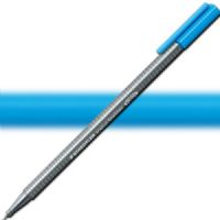 Staedtler 334-30 Triplus, Fineliner Pen, 0.3 mm Light Blue; Slim and lightweight with a 0.3mm superfine, metal-clad tip; Ergonomic, triangular-shaped barrel for fatigue-free writing; Dry-safe feature allows for several days of cap-off time without ink drying out; Acid-free; Dimensions 6.3" x 0.35" x 0.35"; Weight 0.1 lbs; EAN 4007817334331 (STAEDTLER33430 STAEDTLER 334-30 FINELINER ALVIN 0.3mm LIGHT BLUE) 