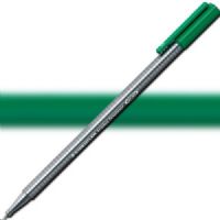 Staedtler 334-5 Triplus, Fineliner Pen, 0.3 mm Triplus Green; Slim and lightweight with a 0.3mm superfine, metal-clad tip; Ergonomic, triangular-shaped barrel for fatigue-free writing; Dry-safe feature allows for several days of cap-off time without ink drying out; Acid-free; Dimensions 6.3" x 0.35" x 0.35"; Weight 0.1 lbs; EAN 4007817334065 (STAEDTLER3345 STAEDTLER 334-5 FINELINER ALVIN 0.3mm TRIPLUS GREEN) 