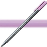 Staedtler 334-62 Triplus, Fineliner Pen, 0.3 mm Lavender; Slim and lightweight with a 0.3mm superfine, metal-clad tip; Ergonomic, triangular-shaped barrel for fatigue-free writing; Dry-safe feature allows for several days of cap-off time without ink drying out; Acid-free; Dimensions 6.3" x 0.35" x 0.35"; Weight 0.1 lbs; EAN 4007817331095 (STAEDTLER33462 STAEDTLER 334-62 FINELINER ALVIN 0.3mm LAVENDER) 
