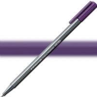 Staedtler 334-69 Triplus, Fineliner Pen, 0.3 mm Red Violet; Slim and lightweight with a 0.3mm superfine, metal-clad tip; Ergonomic, triangular-shaped barrel for fatigue-free writing; Dry-safe feature allows for several days of cap-off time without ink drying out; Acid-free; Dimensions 6.3" x 0.35" x 0.35"; Weight 0.1 lbs; EAN 4007817331156 (STAEDTLER33469 STAEDTLER 334-69 FINELINER ALVIN 0.3mm RED VIOLET) 