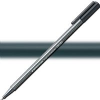 Staedtler 334-8 Triplus, Fineliner Pen, 0.3 mm Grey; Slim and lightweight with a 0.3mm superfine, metal-clad tip; Ergonomic, triangular-shaped barrel for fatigue-free writing; Dry-safe feature allows for several days of cap-off time without ink drying out; Acid-free; Dimensions 6.3" x 0.35" x 0.35"; Weight 0.1 lbs; EAN 4007817334058 (STAEDTLER3348 STAEDTLER 334-8 FINELINER ALVIN 0.3mm GREY) 