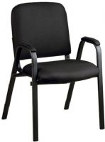 Office Star STC3080 Stack Chair With Casters and Arms, Thickly padded seat and backrest cushions, Stain resistant fabric upholstery, Frame integrated padded arms, Stackable for space saving storage, 19" W x 20" D x 2" T Seat Size, 18.5" W x 15.5" H x 1.5" T Back Size, 21.25" Arms Inside (STC-3080 STC 3080) 