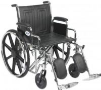 Drive Medical STD20ECDDAHD-ELR Sentra EC Heavy Duty Wheelchair, Detachable Desk Arms, Elevating Leg Rests, 20" Seat, 8" Casters, 4 Number of Wheels, 10" Armrest Length, 12.5" Closed Width, 24" x 2" Rear Wheels, 18" Seat Depth, 20" Seat Width, 16" Back of Chair Height, 8" Seat to Armrest Height, 27.5" Armrest to Floor Height, 17.5"-19.5" Seat to Floor Height, 450 lbs Product Weight Capacity, UPC 822383233932 (STD20ECDDAHD-ELR STD20ECDDAHD ELR STD20ECDDAHDELR) 