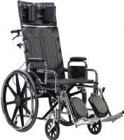 Drive Medical STD22RBDDA Sentra Reclining Wheelchair, Detachable Desk Arms, 22" Seat, 8" Casters, 10" Armrest Length, 18" Seat Depth, 22" Seat Width, 4 Number of Wheels, 12.5" Closed Width, 24" x 1" Rear Wheels, 33" Back of Chair Height, 8" Seat to Armrest Height, 27.5" Armrest to Floor Height, 17.5"-19.5" Seat to Floor Height, 51" x 12.5" x 51" Folded Dimensions, 62 lbs Wheelchair Weight Without Riggings, 450 lbs Product Weight Capacity, UPC 822383113500 (STD22RBDDA STD-22RB-DDA STD22 RB DDA) 