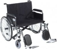 Drive Medical STD26ECDDA-ELR Sentra EC Heavy Duty Extra Wide Wheelchair, Detachable Desk Arms, Elevating Leg Rests, 26" Seat, 4 Number of Wheels, 27.5" Armrest to Floor Height, 14" Closed Width, 14" Armrest Length, 18" Back of Chair Height, 8" x 2" Front Wheels, 24" x 2" Rear Wheels, 20" Seat Depth, 26" Seat Width, 8" Seat to Armrest Height, 19.5" Seat to Floor Height, 700 lbs Product Weight Capacity, UPC 822383227313 (STD26ECDDA-ELR STD26ECDDA ELR STD26ECDDAELR) 