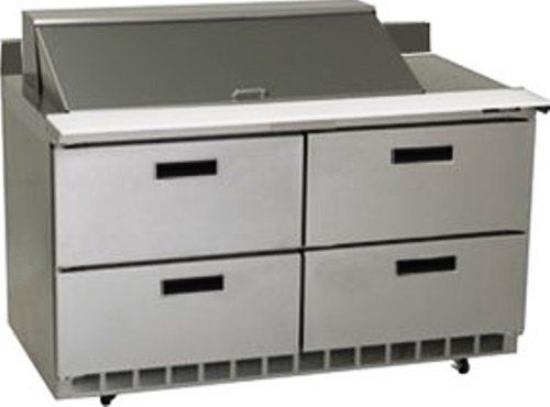 Delfield STD4460N-18M Mega Top Refrigerated Sandwich Prep Table with 4