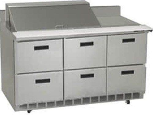 Delfield STD4472N-18M Mega Top Refrigerated Sandwich Prep Table with 4