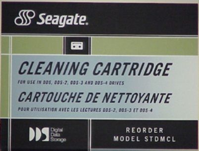 Seagate STDMCL Drive Cleaning Cartridge, For used with DDS, DDS-DC, DDS2, DDS3 & DDS4, Provides 60 cleaning cycles when used on dds or dds-dc drives, Provides 30 cleaning cycles when used on dds2 dds3 or dds4 drives, Dry process for best esd protection (STD-MCL STD MCL)