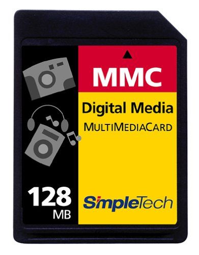 SimpleTech STI-MMC/128 Flash memory card - 128 MB - MMC (STIMMC128, STI-MMC128, STIMMC/128, STI-MMC, STIMMC, 705487087352)