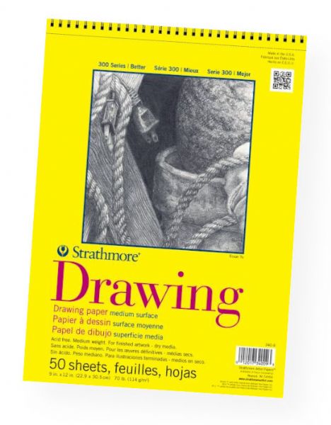 Strathmore 340-14 Series 300 Wire Bound Drawing Pad 14