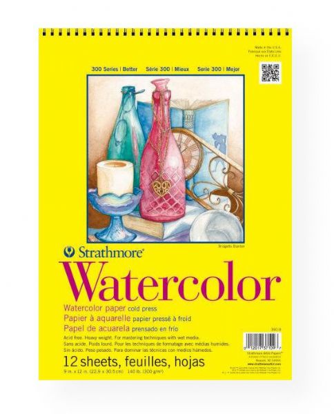 Strathmore 360-9 Series 300 Cold Press Wire Bound Watercolor Pad 9