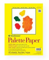 Strathmore 365-9 Series 300 Tape Bound Palette Paper Pad 9" x 12"; A poly-coated paper for use as a disposable paint-mixing palette; 40-sheets; 41 lbs; Shipping Weight 0.65 lb; Shipping Dimensions 9.00 x 12.00 x 0.25 in; UPC 012017396090 (STRATHMORE3659 STRATHMORE-3659 300-SERIES-365-9 STRATHMORE/3659 ARTWORK) 