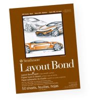 Strathmore 411-14 Series 400 Glue Bound Layout Bond Pad 14" x 17"; This layout paper is ideal for rough drawing or finished comps; Suitable for pencil, pen, and marker; 50-sheet pads with flip over covers; 16 lb; Acid-free; 14" x 17"; Shipping Weight 1.48 lb; Shipping Dimensions 14.00 x 17.00 x 0.25 in; UPC 012017631146 (STRATHMORE41114 STRATHMORE-41114 400-SERIES-411-14 STRATHMORE/41114 41114 DRAWING) 