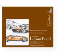 Strathmore 411-19 Series 400 Glue Bound 19" x 24"  Layout Bond Pad; This layout paper is ideal for rough drawing or finished comps; Suitable for pencil, pen, and marker; 50-sheet pads with flip over covers; 16 lb; Acid-free; 19" x 24"; Shipping Weight 2.83 lbs; Shipping Dimensions 19.00 x 24.00 x 0.25 inches; UPC 012017631191 (STRATHMORE41119 STRATHMORE-41119 400-SERIES-411-19 STRATHMORE/41119 41119 DRAWING SKETCHING) 