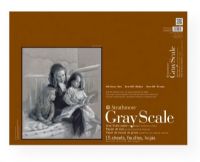Strathmore 4400-18 Series 400 Assorted Tints Glue Bound 18" x 24" Gray Scale Pad; This pad contains textured heavyweight paper in gray scale colors ranging from white to black; There are three sheets each of white, black, and three grays; It is great for value studies using charcoal, pastel, chalk, and sketching stick; 15-sheet pads with flip over covers; 80 lb; Acid-free; UPC 012017493188 (STRATHMORE440018 STRATHMORE-440018 400-SERIES-4400-18 STRATHMORE/440018 SKETCHING) 