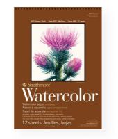 Strathmore 440-4 Series 400 Cold Press 15" x 22" Wire Bound Watercolor Pad; Strathmore's intermediate grade watercolor paper is popular with watercolorists of all levels because of the fine and even washes that can be achieved using this sheet; It also has a strong surface that will allow for lifting and scraping applications; UPC 012017471155 (STRATHMORE4404 STRATHMORE-4404 400-SERIES-440-4 STRATHMORE/4404 WATERCOLOR) 