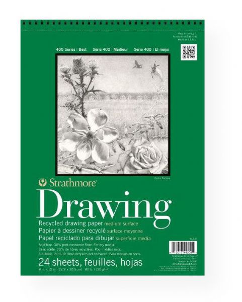 Strathmore 443-9 Series 400 Wire Bound Recycled Drawing Pad 9