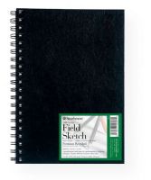Strathmore 458-7 Series 400 Wire Bound Field Sketch Book 7" x 10"; Durable black hardcover book contains 400 series recycled sketch paper; Sturdy wire construction allows the book to lie flat; 140 pages; 60lb; Acid-free; Shipping Weight 0.96 lb; Shipping Dimensions 7.00 x 10.00 x 0.63 in; UPC 012017458071 (STRATHMORE4587 STRATHMORE-4587 400-SERIES-458-7 STRATHMORE/4587 SKETCHING) 