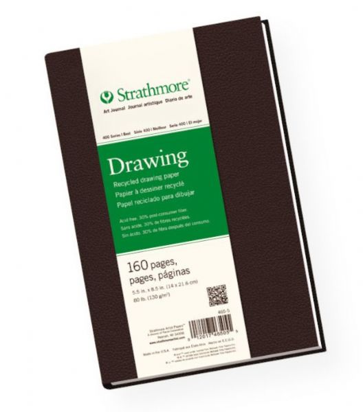 Strathmore 465-5 Series 400 Sewn Bound Recycled Drawing Art Journal 5.5