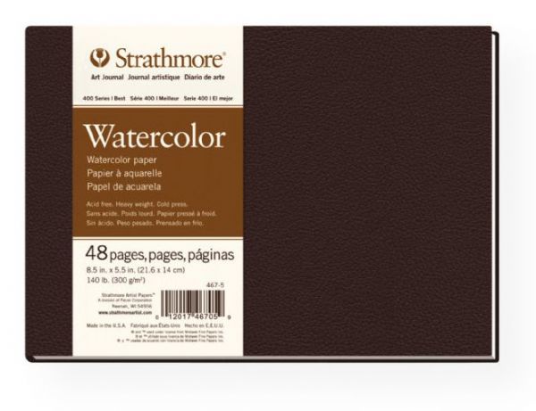 Strathmore 467-5 Series 400 Sewn Bound Watercolor Art Journal 8.5