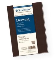 Strathmore 482-5 Series 400 Soft Cover Drawing Journal 5.5" x 8"; Cream colored drawing paper with medium surface is ideal for sketching and finished work in graphite pencil, colored pencil, charcoal, sketching stick, pen & ink, marker, soft pastel, and oil pastel; Velvety soft cover in rich dark brown with Smyth-sewn binding to allow book to open wide and lay flatter; Acid-free; 80 lb/130g; 96 pages; UPC 012017482052 (STRATHMORE4825 STRATHMORE-4825 400-SERIES-482-5 STRATHMORE/4825 ARTWORK) 