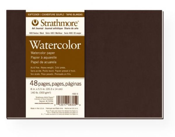 Strathmore 483-5 Series 400 Soft Cover Watercolor Journal 8