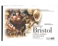 Strathmore 580-42 500 Series 11" x 17" 2-Ply Vellum Surface Tape Bound Sequential Art Bristol Pad; This 100% cotton bristol is an industry standard; It has been the choice among sequential art professionals and award winning illustrations for years; UPC 012017667107 (STRATHMORE58042 STRATHMORE-58042 500-SERIES-580-42 STRATHMORE-58042 DRAWING) 
