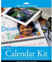 Strathmore 59-686 Inkjet Photo Calendar Kit 8.5" x 11"; Turn treasured photos into a personalized calendar; Brings back memories month after month! Kit contains frosted poly cover and back, 15 sheets of 2-sided photo paper and easy click binding mechanism; 8.5" x 11"; Shipping Weight 1.00 lb; Shipping Dimensions 11.00 x 8.5 x 0.53 in; UPC 012017596865 (STRATHMORE59686 STRATHMORE-59686 STRATHMORE-59-686 STRATHMORE/59/686 ARTWORK PHOTO) 