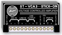 RDL ST-VCA3 Stick On Series Voltage Controlled Amplifier, Audio level control from a DC voltage, Audio level remote control, Two wire with shield or three wire control, VCA with microphone or line level input, VCA with line level output, VCA with LED metering of operating level, Dimensions 0.70" x 3.00" x 1.60", Shipping Dimensions 2.00" x 2.00" x 4.00", Weight 0.15 lbs, Shipping Weight 0.20 lbs, UPC 813721012340 (STVCA3 STV-CA3 STVCA-3 RDLS-TVCA3 RDLSTV-CA3 RDLSTVCA-3) 