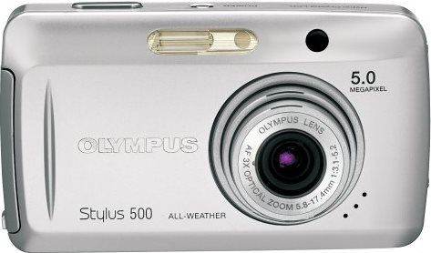 Olympus STYLUS 500; 5.0 megapixel Digital Camera (STYLUS-500, STYLUS500, 225580)