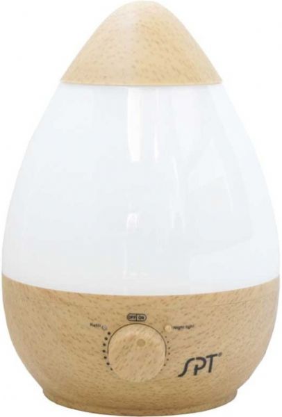 Sunpentown SU-2550GN Ultrasonic Humidifier with Frangrance Diffuser - Wood Grain, Cool mist - ultrasonic technology, 2.3 liters tank capacity, Designed for rooms up to 450 sq. ft., 120V / 60Hz Input voltage, 30W / 0.43A Power consumption, Fragrance diffuser, Stepless mist control dial, Night light with independent switch, High humidity output, Silent operation, Adjustable mist intensity, UPC 876840012394 (SU2550GN SU-2550GN SU 2550GN)