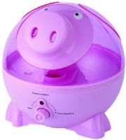 Sunpentown SU-3751 Pink Pig Ultrasonic Humidifier, Ultrasonic (no heat) humidity, High humidity output, Silent operation, Adjustable mist intensity, Auto shut-off protection (ultrasonic generator only - fan will continue to run), 1 gallon (3.75L) tank capacity, Moisture output up to 7.5 liters per day (SU3751 SU 3751) 