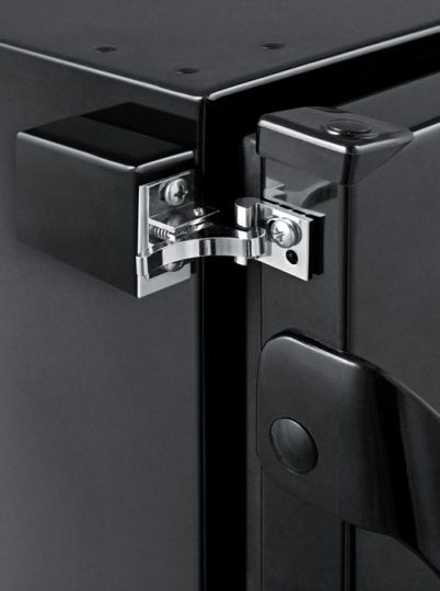Summit LATCH Top-mounted Chrome Door Latch; Factory Installed Door Latch on Any Front-opening or Drawer Refrigerator; Requires manual release to open door; Attractive chrome look; Eliminates accidental door openings due to travel; Ideal for yachts, RVs, coach buses, and other vehicles; Adds approximately 1 1/4