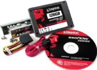 Kingston SV100S2D/128GZ model SSDNow Internal hard drive, 2.5" x 1/8H Form Factor, 128 GB Capacity, Serial ATA-300 Interface Type, Shock resistant, TRIM support Features, S.M.A.R.T. Compliant Standards, 300 MBps external Drive Transfer Rate, 250 MBps read / 230 MBps write Internal Data Rate, 1,000,000 hours MTBF, 1 x Serial ATA-300 - 7 pin Serial ATA Interfaces, 1 x internal - 2.5" Compatible Bays (SV100S2D128GZ SV100S2D-128GZ SV100S2D 128GZ) 