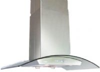 Cavaliere Euro SV218D-i30 30-Inch Island Mounted Stainless Steel Range Hood, 900 CFM centrifugal blower, Six-speed electronic, touch sensitive control panel with LCD display, Delayed power auto shut off (programmable 1-15 minutes), 30 hours cleaning reminder, Two dimmable 35W halogen lights (SV218DI30 SV-218D-I30 SV218 SV-218D Spagna Vetro) 