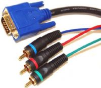 Bytecc SV3V-3 SVGA Male to 3 x RCA Component Video Projector 3 Feet Cable, Designed for satellite TV, HDTV, component RGB video, Y/Pb/Pr video and most LCD projectors, Individually shielded, 75-ohm coaxial cables, Double Shielded (overlapped foil and copper braid) (SV3V3 SV3V 3) 