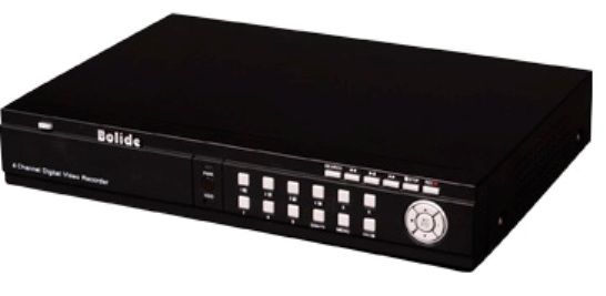 Bolide Technology Group SVR9000S/T4 Advanced H.264 DVR with Cell Phone Streaming Server, Works with iPhone and Blackberry, H.264 Image Compression, D1 Real Time Preview Resolution, NTSC Video Standard, 4 BNC 1.0 Vp-p 75ohm Video Input, 1 x BNC 1.0 Vp-p 75ohm, 1 x VGA Video Output, 120fps at 320x240, 60fps at 720x240 and 30fps at 720x480 Max. Recording Resolution, SATA, up to 1024GB HDD Interface, 1 RS-485 Port PTZ Port, DC12V (SVR9000S-T4 SVR9000S T4 SVR9000ST4)