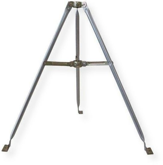Winegard  SW0010 Tripod TV Antenna Mount; Silver;  3' heavy duty galvanized steel tripod mount; Specially designed for off air antennas; Can be use with or without pitch pads (not included); Stronger and more rigid than most roof mounts; Get the right equipment for your digital antenna installation; Antenna accessory accepts up to 1.66