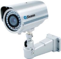 Swann SW224-P63 model PRO-630 Vari-Focal Security Camera - Night Vision, 1/3" Sony CCD Image Sensor, 420 TV Lines Video Quality, 510 x 492 NTSC, 500 x 582 PAL, Number of Effective Pixels, 115ft / 35m Night Vision Distance, 0.5 Lux Color, 0 Lux -IR on Minimum Illumination, Color during day / switches to B&W at night Day/Night Mode, Automatic White Balance, Automatic Gain Control, 4-9mm Vari-Focal Lens, 40 - 85 degrees Viewing Angle (SW224-P63 SW224 P63 SW224P63 PRO 630 PRO630) 
