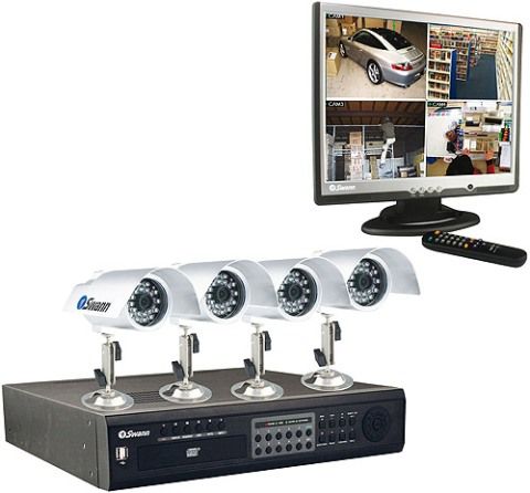 Swann SW244-8ML model DVR8-8500AI Maxi Day/Night & LCD Kit - 8Ch DVR with Networking, Monitor & record up to 8 cameras with all the features of the amazing, industry-leading DVR8-8500AI including a pre-installed Seagate 250GB HDD, 4 Maxi Day/Night Cams have high resolution 420 TV Lines CCD video display, aluminum case with sunshield, indoor / outdoor, powerful day / night vision up to 65ft (20m) & more, 17