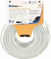 Swann SW271-S30 BNC to BNC Siamese Cable - 100ft - 30m, Double shielded with aluminum foil insulation plus braiding, Heavy duty, weather resistant outer jacket, Low interference, low noise & low magnetic field, Suits Pro High Resolution range, great for DVRs (SW271 S30 SW271S30 SW271-S30) 